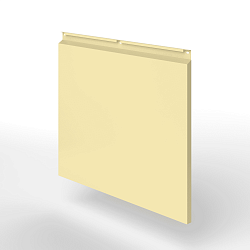 Фасадная металлокассета закрытого типа оцинкованная с порошковым покрытием 0,7x380х370 мм RAL 1002 Песочно-жёлтый