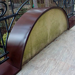 Парапет радиусный 1 мм (RAL 8017) полиэстер