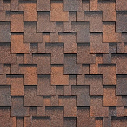 Гибкая черепица Шинглас Ультра Фокстрот кедр