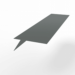 Карнизная планка RAL 7005 оцинкованная с порошковым покрытием 0,7 мм