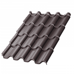 Металлочерепица МП Монтерроса-XL (VikingMP E-20-8019-0,5)