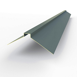 Конек фигурный 0,45 мм RAL 7031 оцинкованный, с порошковым покрытием