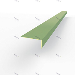 Лобовая планка (RAL 6021) оцинкованная, с порошковым покрытием 0,45 мм