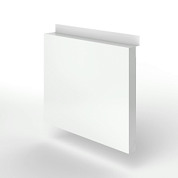 Фасадная металлокассета с иклями оцинкованная с порошковым покрытием 0,7мм RAL 9010