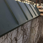 Фальц двойной стоячий оцинкованный с полимерным покрытием 0,5х625мм RAL 9003