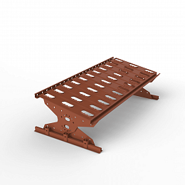 Мостик кровельный переходной фальц 610мм оцинкованная сталь с порошковым покрытием RAL 8004