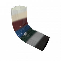 Колено водосточное прямоугольное с порошковым покрытием все цвета RAL