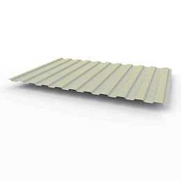Профнастил С8 - 0,4х1180мм (RAL 7038) оцинкованный, с полимерным покрытием (полиэстер)