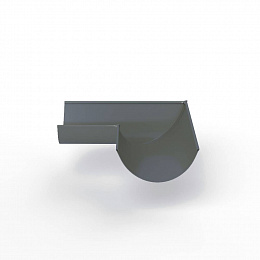 Угол 90 градусов водосточного желоба оцинкованный порошок ф150х400х400мм RAL 7005