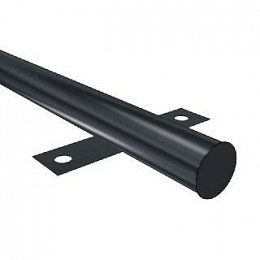 Столб заборный круглый (премиум) 57x2400 мм RAL 8017 С планкой