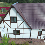 Металлочерепица Монтеррей классик оцинкованная с полимерным покрытием 0.4x1180мм  RAL 3009