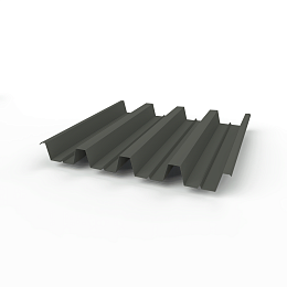 Профнастил Н60 (RAL 7022) 0,6х845мм оцинкованный, с полимерным покрытием (Полиэстер)