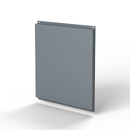 Фасадная металлокассета 1740x1160 (RAL 7046) открытого типа, с порошковым покрытием 0,7 мм