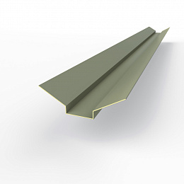 Ендова верхняя фигурная 0,45 мм (RAL 7033) оцинкованная c порошковым покрытием