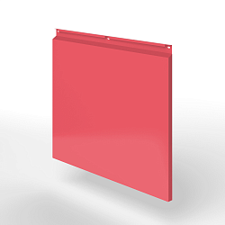 Фасадная металлокассета закрытого типа оцинкованная с порошковым покрытием 0,7x380х370 мм RAL 3017 Розовый