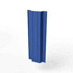 Штакетник прямоугольный оцинкованный с полимерным покрытием 0,45х118мм прямоугольный фигурный RAL 5005