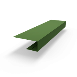 j планка RAL 6025 оцинкованная c порошковым покрытием 0,45мм