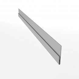 Планка стартовая 0,45мм RAL 7004 для металлосайдинга блокхаус оцинкованная порошок