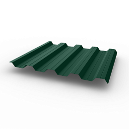 Профнастил НС44 (RAL 6028) 0,7х1047мм оцинкованный, с полимерным покрытием (Полиэстер)