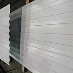 Профнастил С8 - 0,55х1180мм (RAL 5026) оцинкованный, с полимерным покрытием (полиэстер)