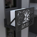 Корзина для кондиционера c художественной резкой без боковых панелей Тип 4 все цвета RAL