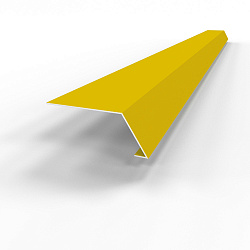 Карнизная планка RAL 1021 оцинкованный c порошковым покрытием 0,45мм