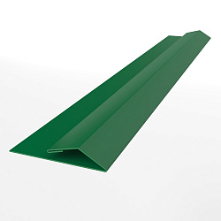 Планка стартово-финишная для металлосайдинга блокхаус оцинкованная с порошковым покрытием 0,45мм ширина менее 625 мм RAL 6029