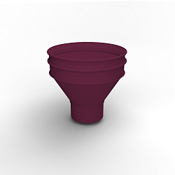 Воронка водосточная ф100х350мм (RAL 4004) водосборная, c порошковым покрытием