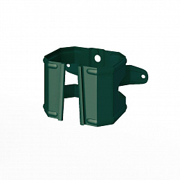 Крепление прямоугольной водосточной трубы полиэстер Grand Line Vortex под дерево RAL 6005