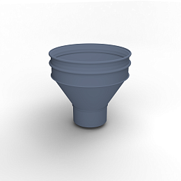 Воронка водосточная ф200х350мм (RAL 5014) водосборная, c порошковым покрытием