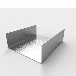 Профиль П-образный направляющий (гнутый швеллер) оцинкованный толщина 2мм