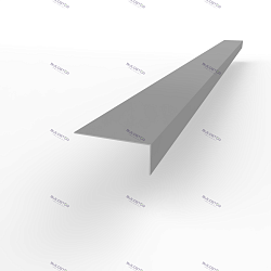 Лобовая планка (RAL 9022) оцинкованная, с порошковым покрытием 0,45 мм