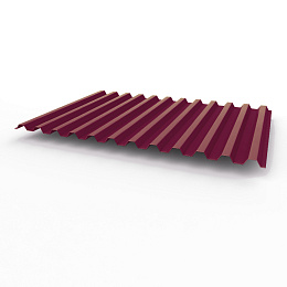 Профнастил С21 0,5х1051мм (RAL 4004) оцинкованный, с полимерным покрытием (полиэстер)