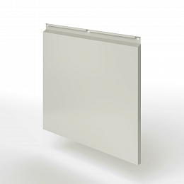 Фасадная металлокассета закрытого типа оцинкованная с порошковым покрытием 0,7x430х420мм RAL 7044 Серый шёлк