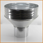 Воронка водосточная водосборная оцинкованная ф140х350мм