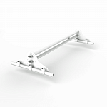 Снегозадержатель трубчатый 3000мм фальц 40x20-1,0-1,5-4 холоднокатанная сталь с порошковым покрытием RAL 9003