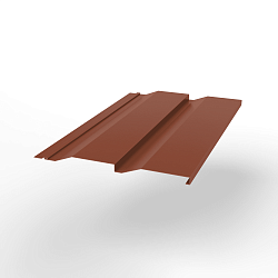 Металлосайдинг Корабельная доска оцинкованный с полимерным покрытием 0,45x265мм  RAL 8004