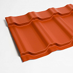 Металлочерепица Kvinta plus оцинкованная с полимерным покрытием 0,45х1210мм RAL 8004