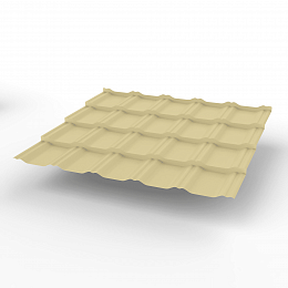 Металлочерепица Kvinta plus оцинкованная с полимерным покрытием 0,45х1210мм RAL 1014