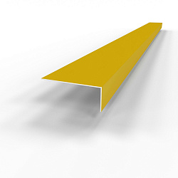 Лобовая планка (RAL 1032) оцинкованная, с порошковым покрытием 0,45 мм