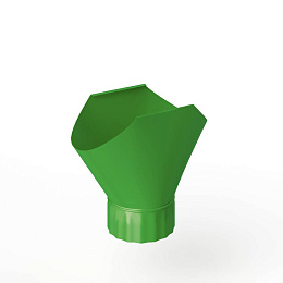 Воронка желоба оцинкованная накладная порошок ф120мм RAL 6018