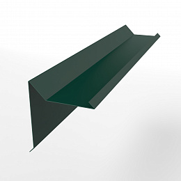 Планка ветровая 0,45 мм (RAL 6005) двойная завальцовкая, с порошковым покрытием