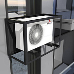 Корзина для кондиционера c перфорацией Lve и каркасом Тип 3 все цвета RAL