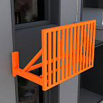 Корзина для кондиционера c вертикальными ламелями без боковых панелей Тип 4 все цвета RAL