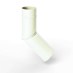 Колено водосточное оцинкованное порошок ф90мм RAL 9016