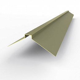 Конек фигурный 0,45 мм RAL 7002 оцинкованный, с порошковым покрытием