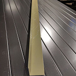 Планка угла внутреннего сложного для металлосайдинга экобрус оцинкованная с полимерным покрытием 0,45mm RAL 1014