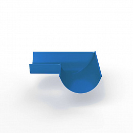 Угол 90 градусов водосточного желоба оцинкованный порошок ф150х400х400мм RAL 5015