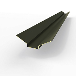 Ендова верхняя фигурная 0,45 мм (RAL 6008) оцинкованная c порошковым покрытием