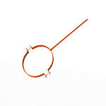 Крепление водосточный трубы сварное оцинкованное порошок ф120х10х250мм RAL 2004